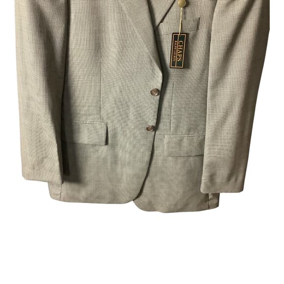 Chaps Ralph Lauren Mens 2-Piece Suit Wool Tailored Fit Black Multicolor 46L - Picture 12 of 16